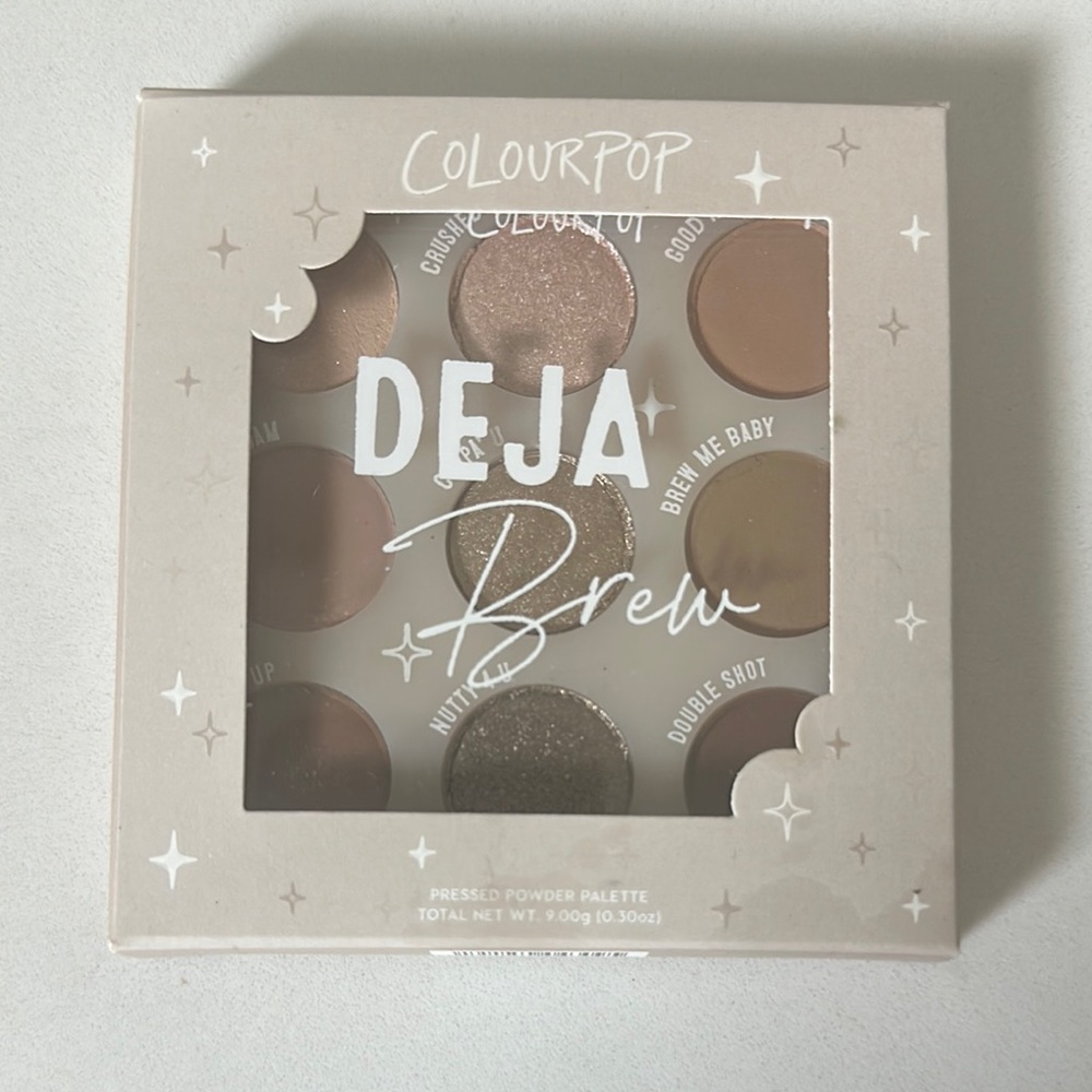 ColourPop Deja Brew Eyeshadow Palette - Rich Browns and Golds